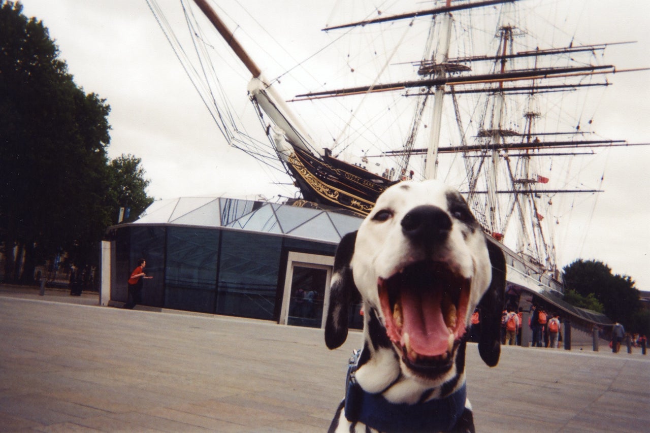 <p>"Mr Bond and the Cutty Sark, Greenwich," by photographer ROL. This photo will be the cover image for the 2016 calendar, Cafe Art says. </p>