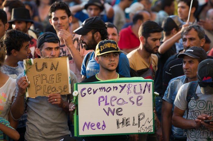 The Hungarian government attributes this record-breaking influx of people in part to the construction of a border fence between Hungary and Serbia. People traveling westward try to get out while they still can.