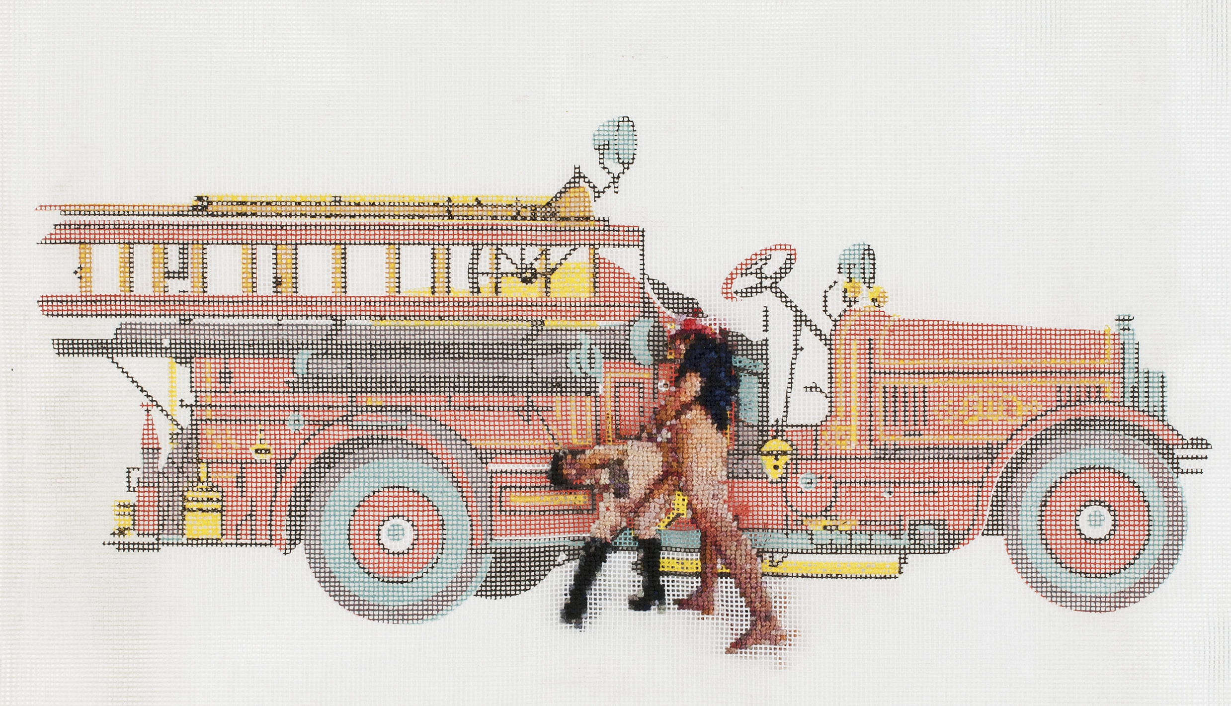 Artist Leah Emery Cross-Stitches Scenes From Vintage Pornography HuffPost Entertainment
