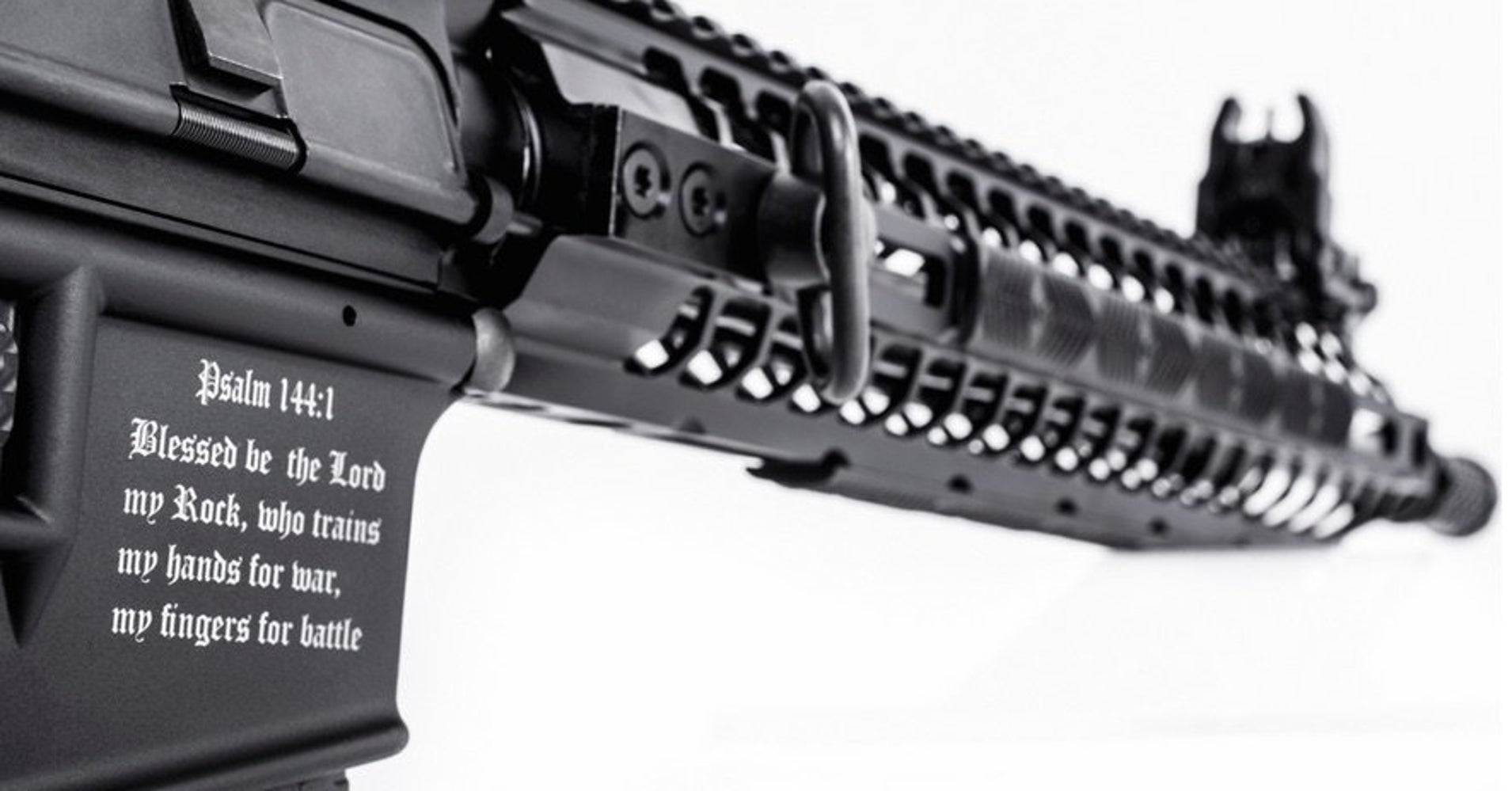 Gun Maker Creates Crusader Assault Rifle With Bible Verse On It Gun Maker Creates Crusader Assault Rifle With Bible Verse On It