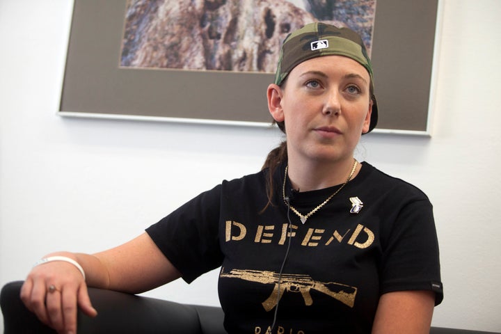 Gill Rosenberg is seen during a press conference at the Israeli Knesset on July 14, 2015, in Jerusalem.