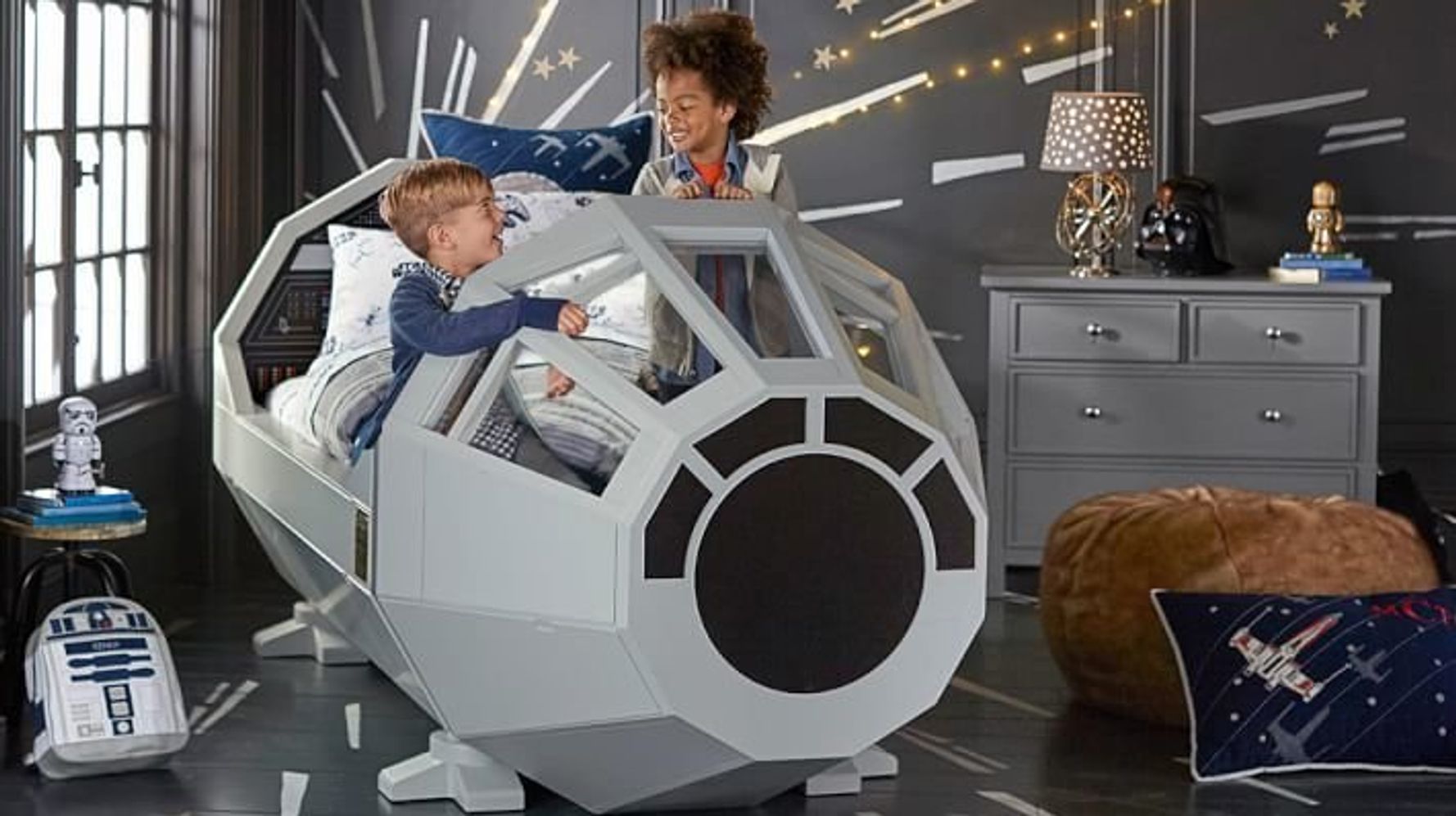 детская кровать космический корабль
