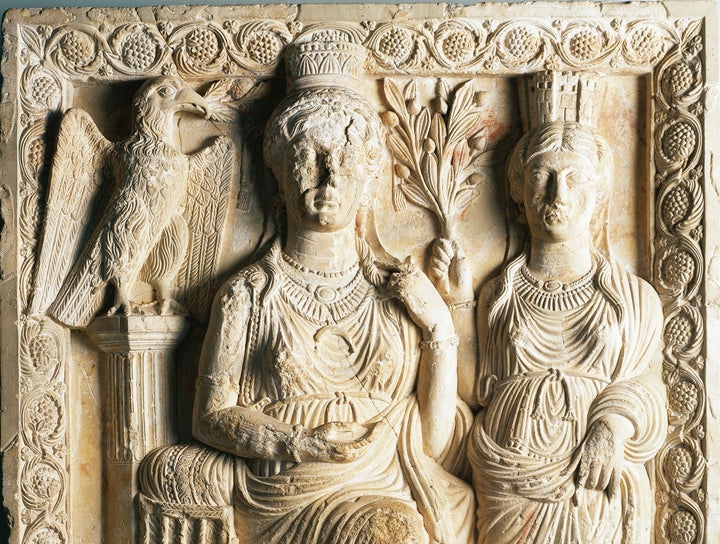 <p>A carving of Queen Zenobia at a museum in Damascus, Syria. Today, her historic legacy is fading amid the conflict in Syria and other parts of the Middle East.</p>