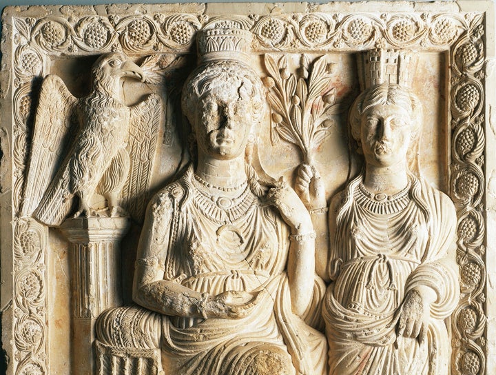 A carving of Queen Zenobia at a museum in Damascus, Syria. Today, her historic legacy is fading amid the conflict in Syria and other parts of the Middle East.