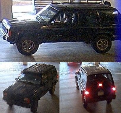 Photos released by police of the "vehicle of interest."