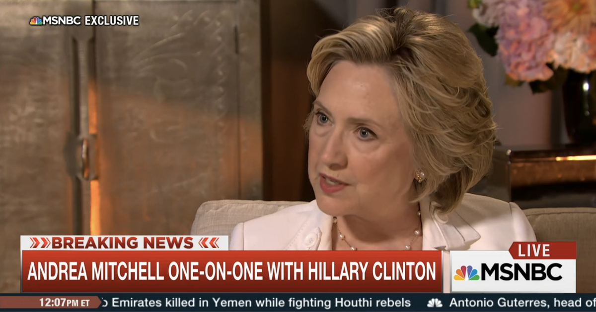 Hillary Clinton Denies Private Email Allegations In New Interview ...
