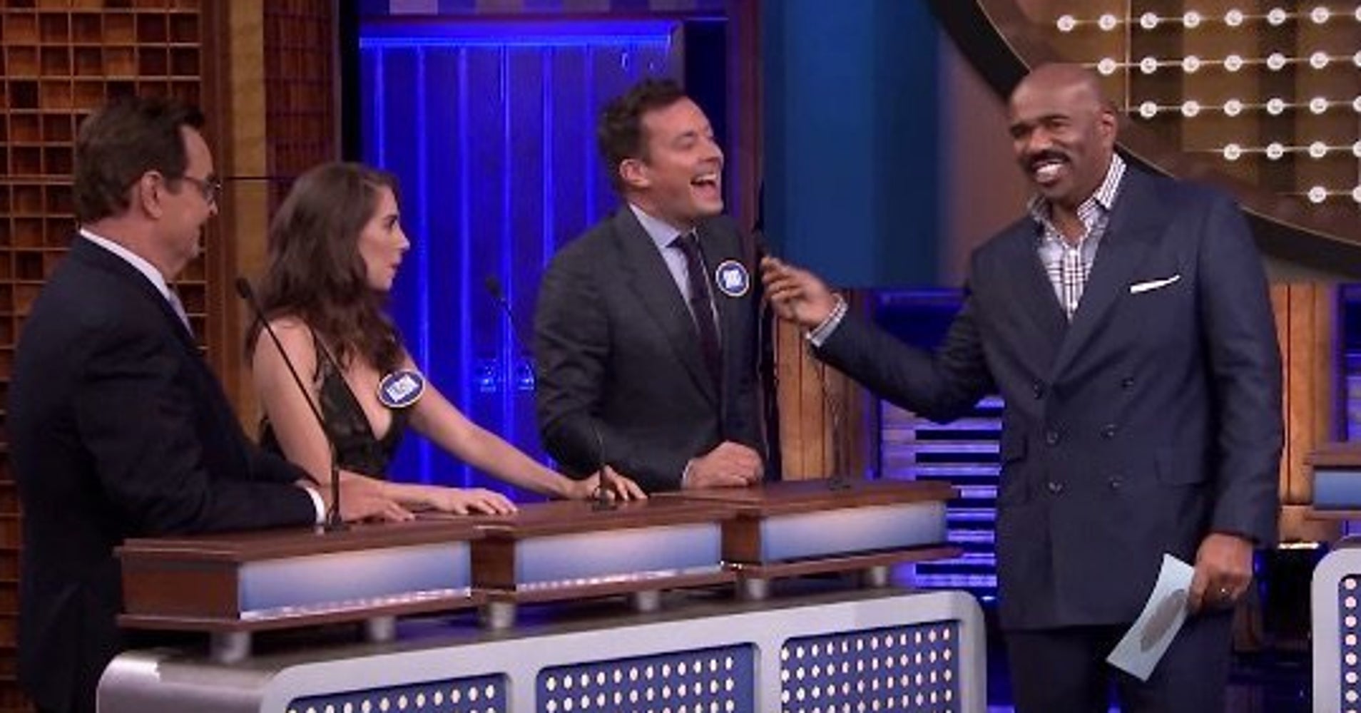 'Family Feud' Was Out Of Control In Steve Harvey's 'Tonight Show - What Time Does Family Feud Come On Tonight