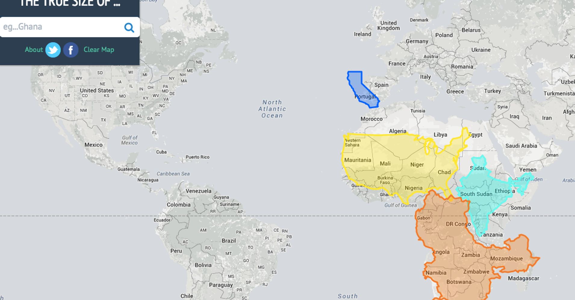 'True Size Map' Proves You've Been Picturing The Planet All Wrong