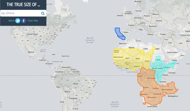 True Size Map' Proves You've Been Picturing The Planet All Wrong