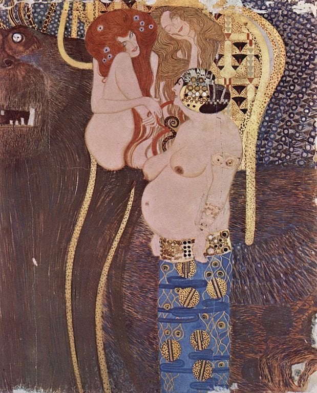 Gustav Klimt, "Der Beethovenfries" (detail), 1902