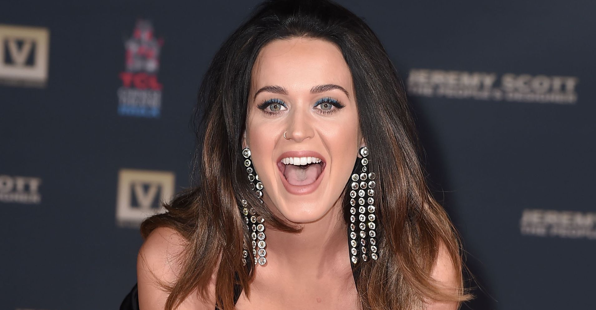 Katy Perry Leans In And Busts Out At Hollywood Handprint Ceremony Huffpost