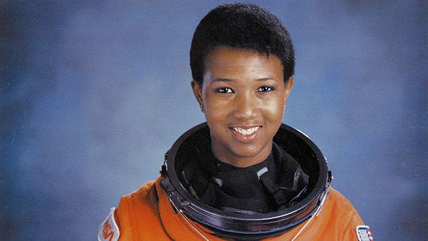 Portrait of Mae Jemison taken at NASA in 1992. 