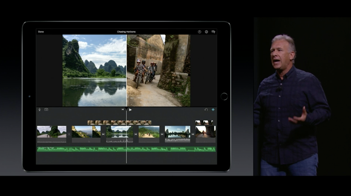 Phil Schiller, Apple's senior vice president of worldwide marketing, describes the company's newest iPad on Wednesday.