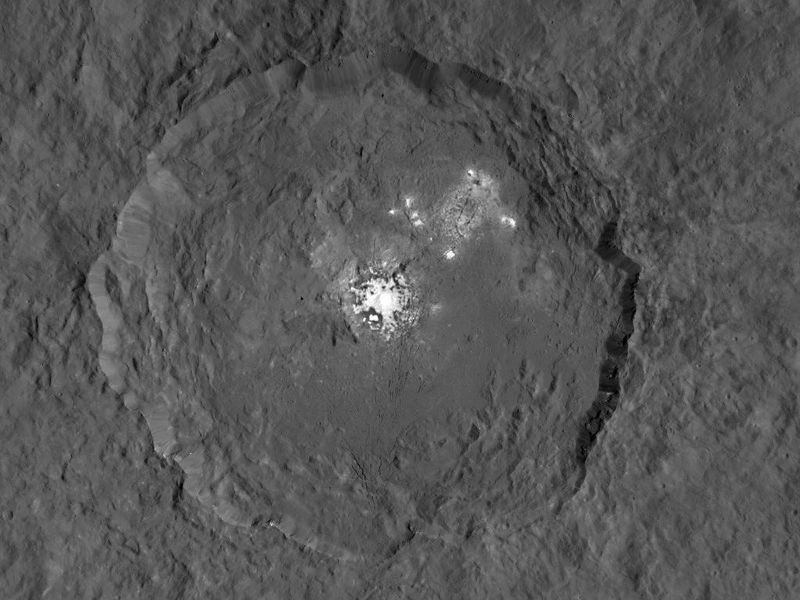 NASA released new high-resolution images of the bright spots on Ceres.