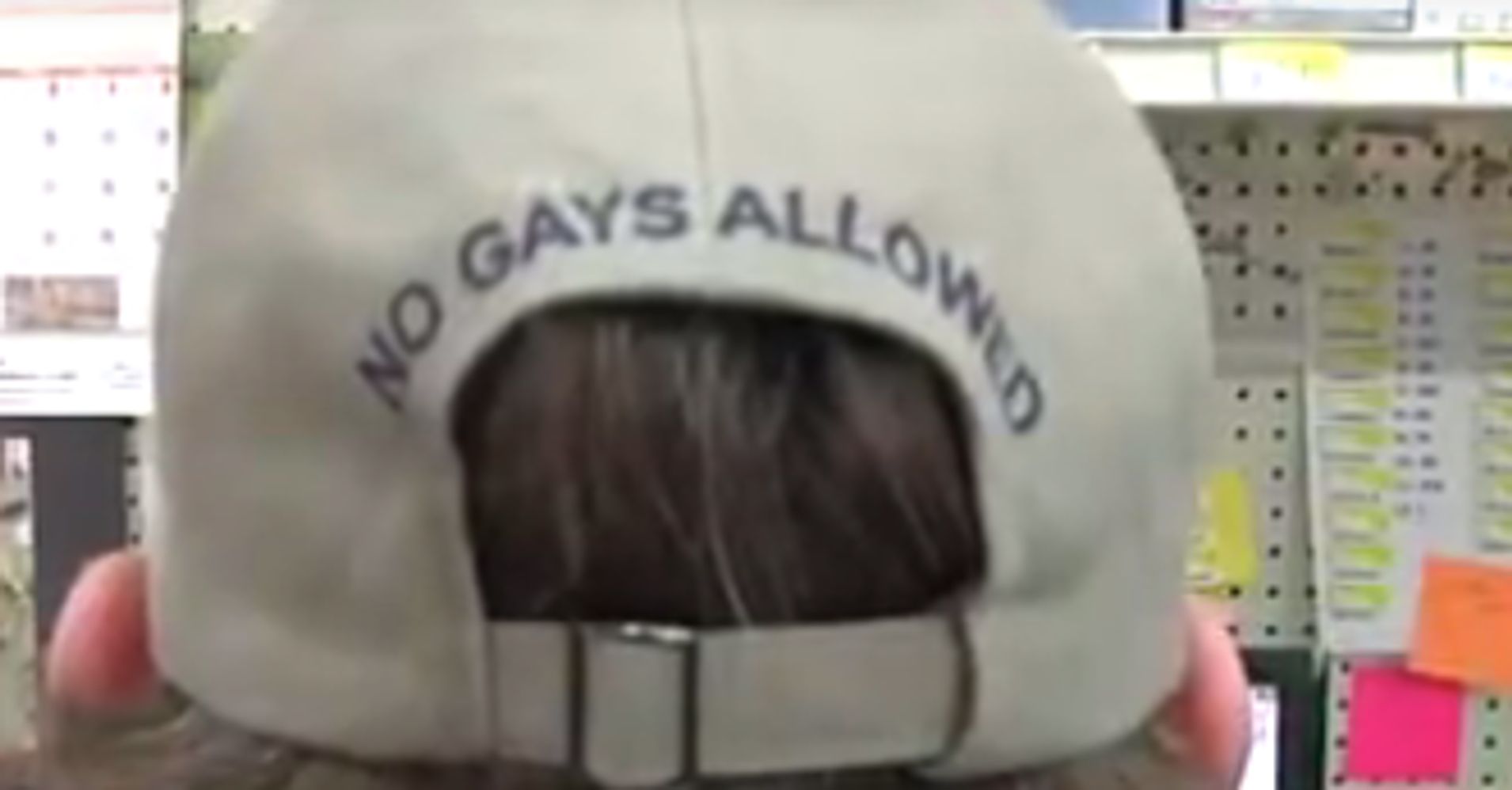 No Gays Allowed Store Owner Now Sells Homophobic Hats Bumper Stickers Huffpost