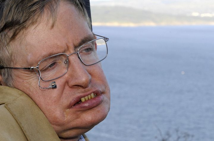 Stephen Hawking on a trip to Cape Finisterre in Spain in 2008. The scientist married and divorced twice and had three children.