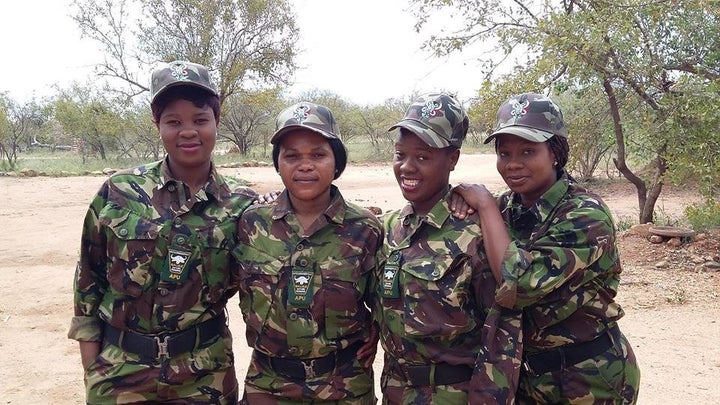 Members of the Black Mamba Anti-Poaching Unit in northeastern South Africa.