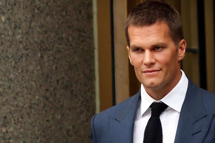 Tom Brady leaves federal court after contesting his four game suspension with the NFL on August 31, 2015 in New York City. (Photo by Spencer Platt/Getty Images)
