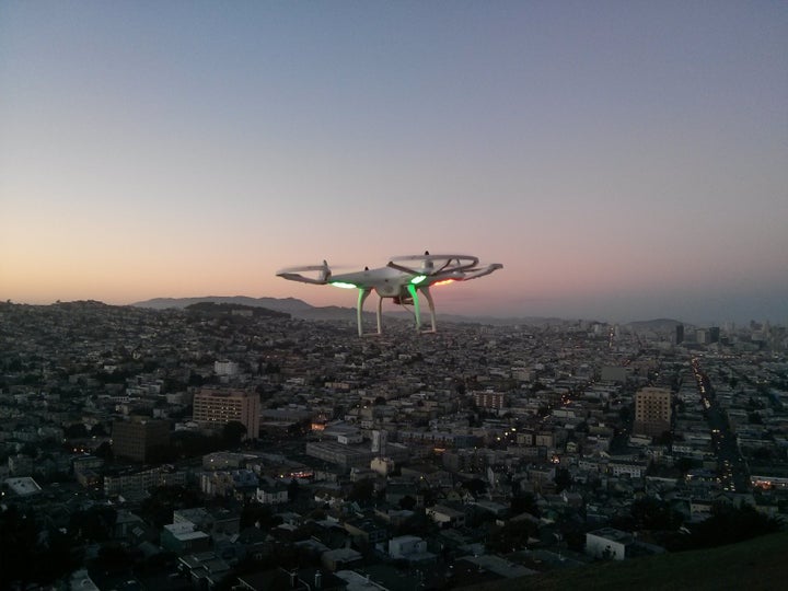 Drone over San Francisco