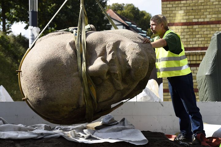 Residents were divided over the prospect of the head being on display again. 