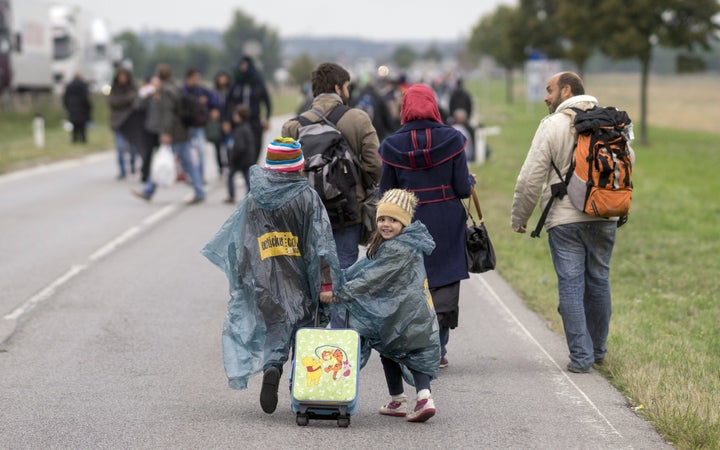 Others began the long trek to the Austrian capital.