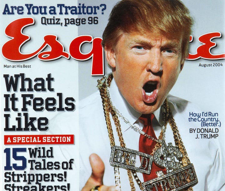 Donald Trump on the cover of the August 2004 issue of Esquire.