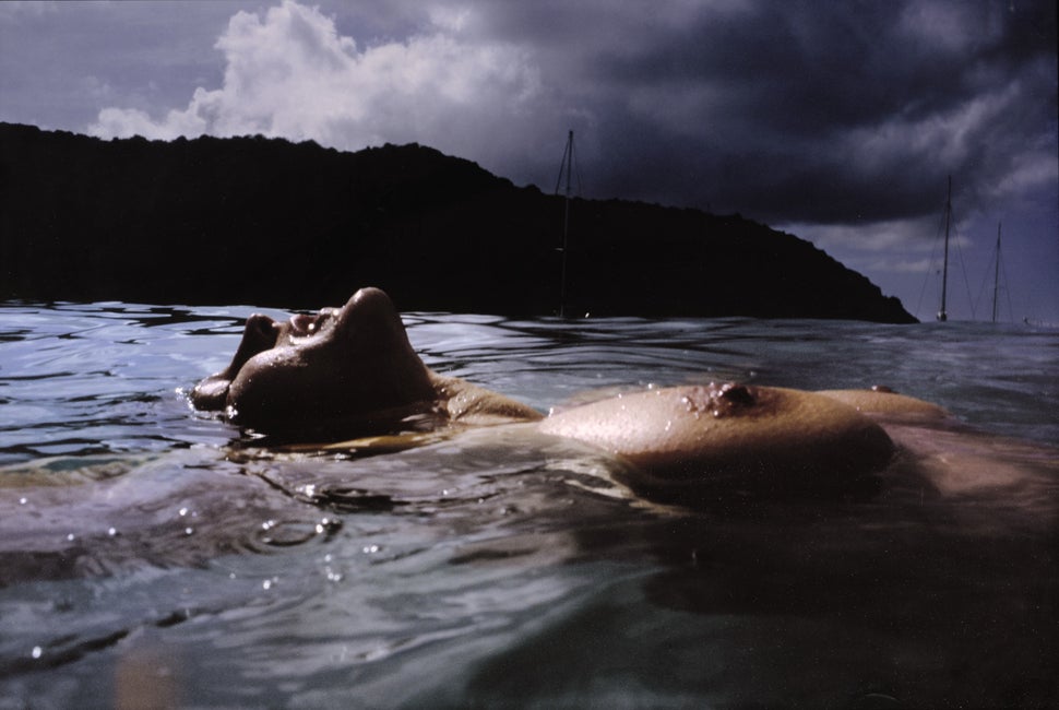 Nan Goldin, "Valerie Floating," Meyreux Island, Antilles, 2001 (Est. $7/10,000)