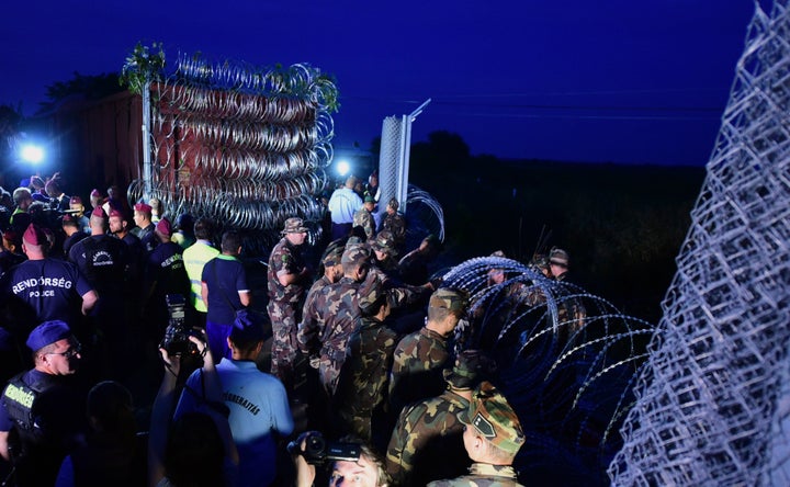 Traffic on the rail line had been suspended for weeks because of the influx of people. 