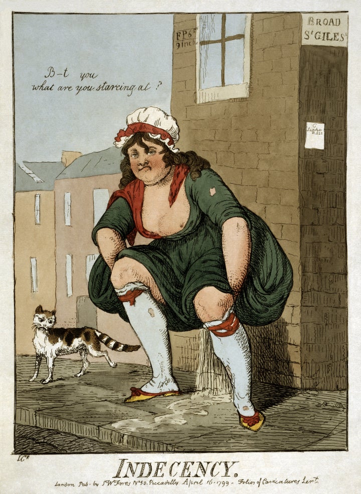 "Indecency" Cartoon print, 1799