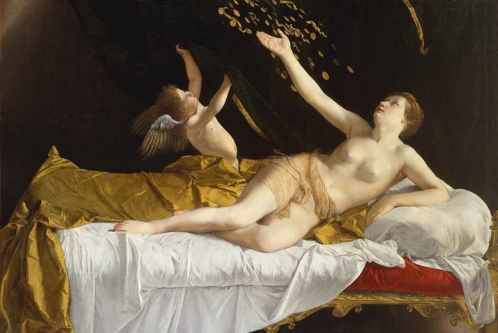 Orazio Gentileschi, "Danae and the Shower of Gold," 1621