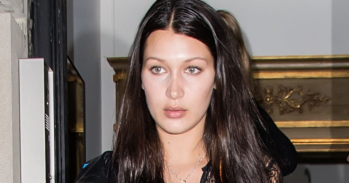 Bella Hadid Stays Fierce Off The Runway In A Sheer Shirt | HuffPost Life