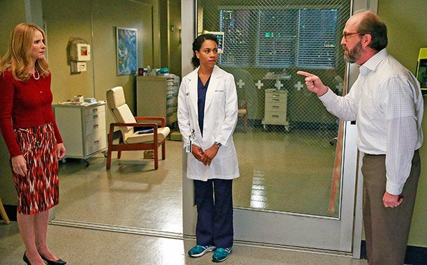 Kelly McCreary as Maggie Pierce in the Season 12 premiere of "Grey's Anatomy."