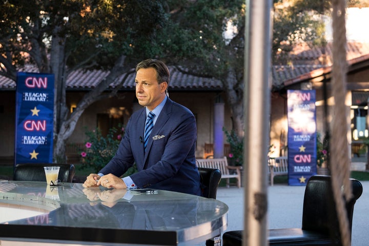 Jake Tapper at the Reagan Library, where CNN's Republican primary debate will be held on Wednesday night. 