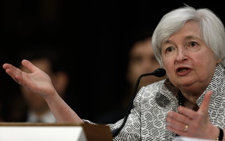 Federal Reserve Board Chairwoman Janet Yellen testifies before the Senate Banking, Housing and Urban Affairs Committee July 15, 2014, in Washington. 