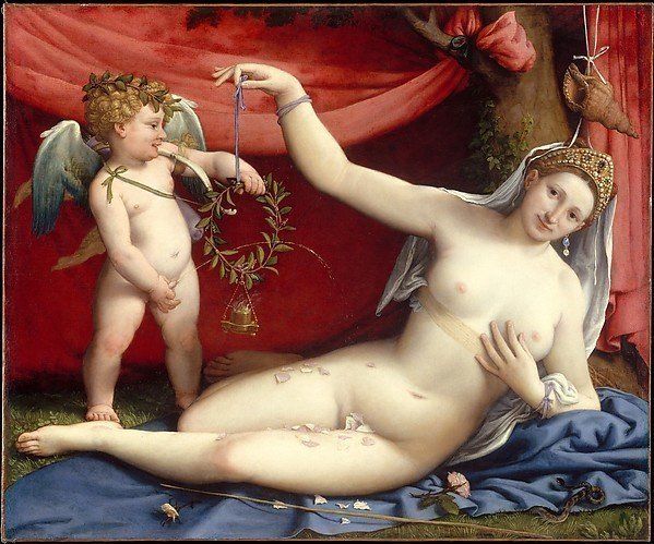 Lorenzo Lotto, "Venus and Cupid," 1480–1556