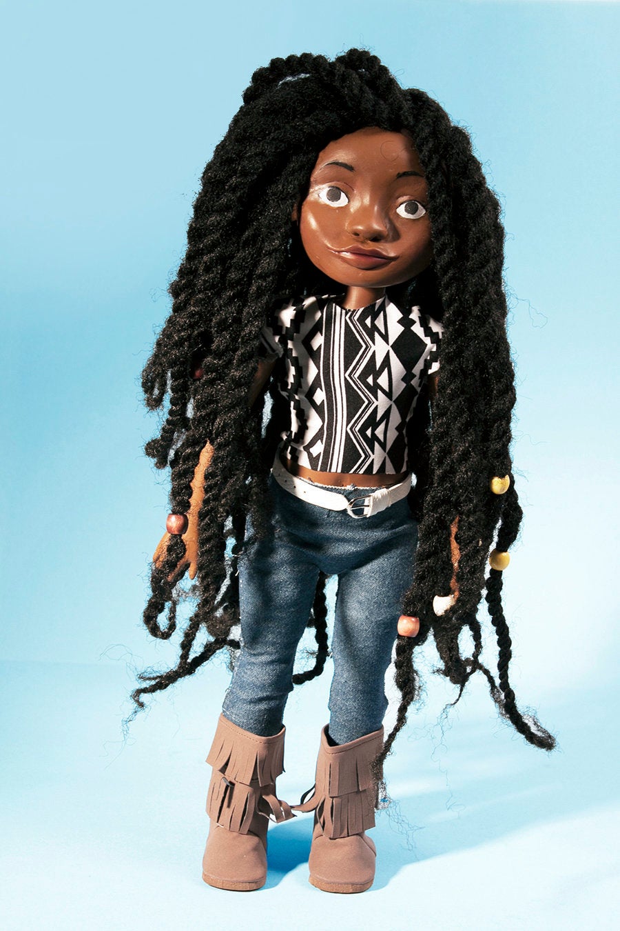 black dolls with natural hair jil creations