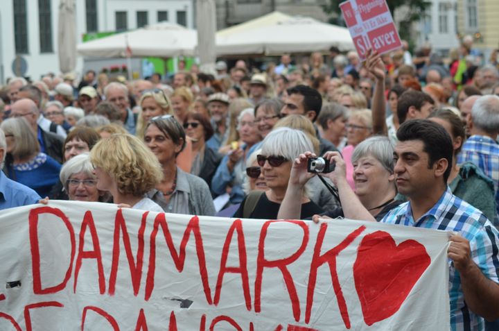 Last month in Copenhagen, Denmark, more than 5,000 people gathered to protest the government policy against refugees.