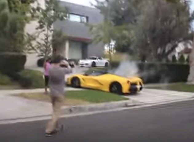 Video of this speeding car has attracted attention on YouTube.