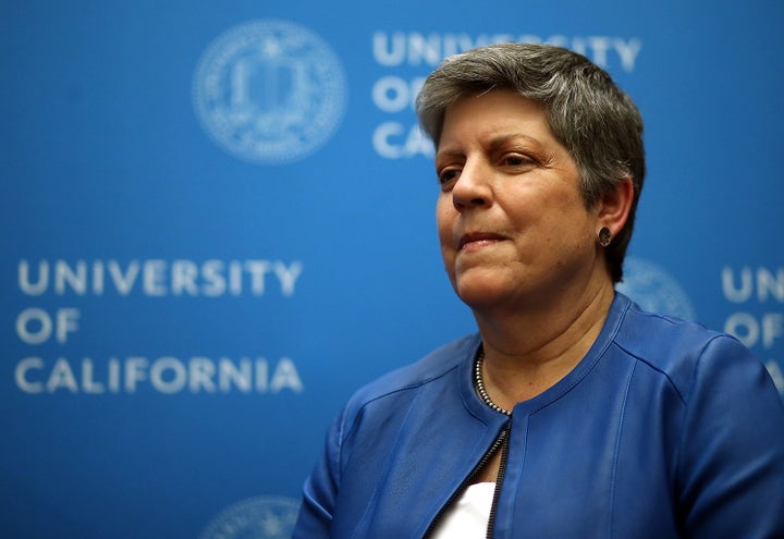 University of California President Janet Napolitano. 