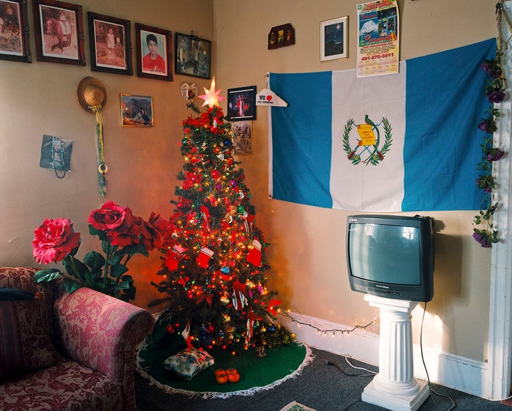 Meehan describes the stories behind the photographs as part of her series, "Undocumented" -- "The mother left the rural pover