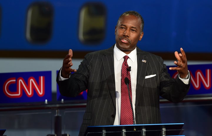 Ben Carson's supporters in Iowa called him the "anti-Trump" and praised his restrained demeanor during Wednesday's GOP presidential debate.