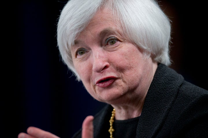 Fed Chair Janet Yellen addressed the prospect of a government shutdown at a Thursday press conference on the Fed's decision to leave interest rates unchanged.