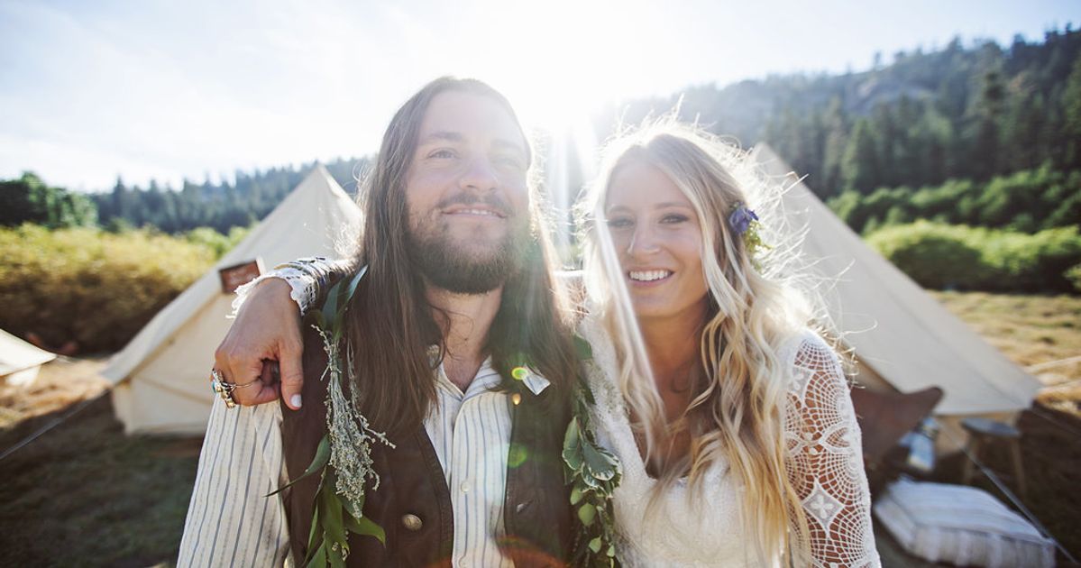This Rad Couple Had A Music Festival Wedding In The Middle
