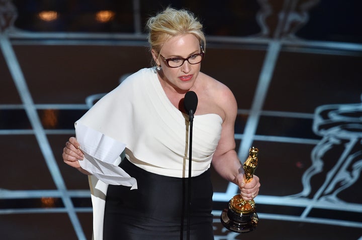 Patricia Arquette made an impassioned plea for wage equality during the 2015 Academy Awards.