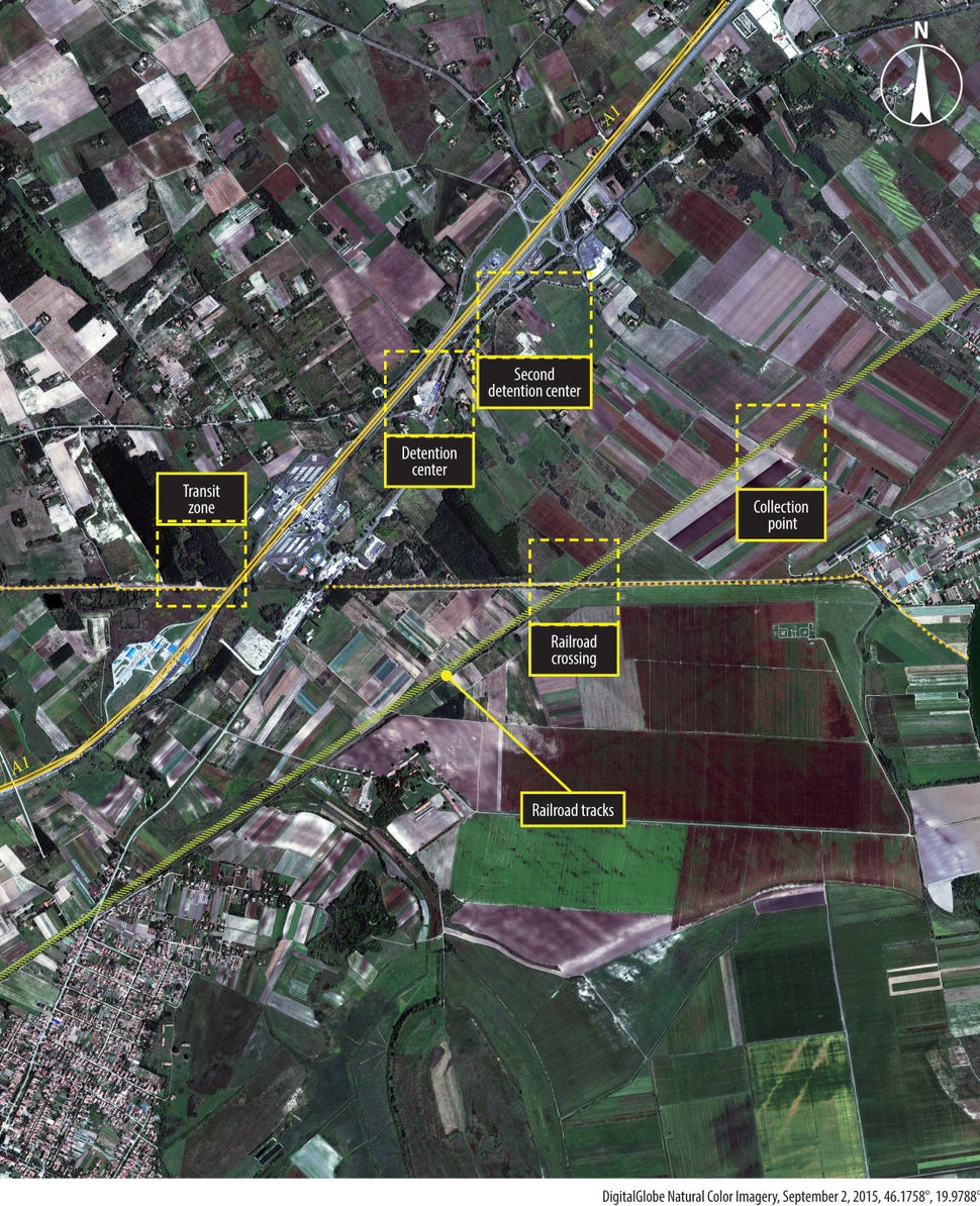 Overview of Roeszke border crossing. 