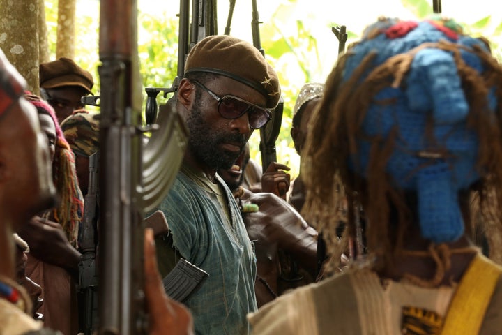 Idris Elba in "Beasts of No Nation"