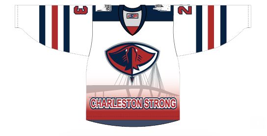 The front of the jersey that will be worn by Stingray players on Oct. 17.