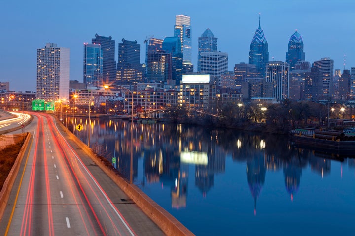 The Philadelphia skyline.