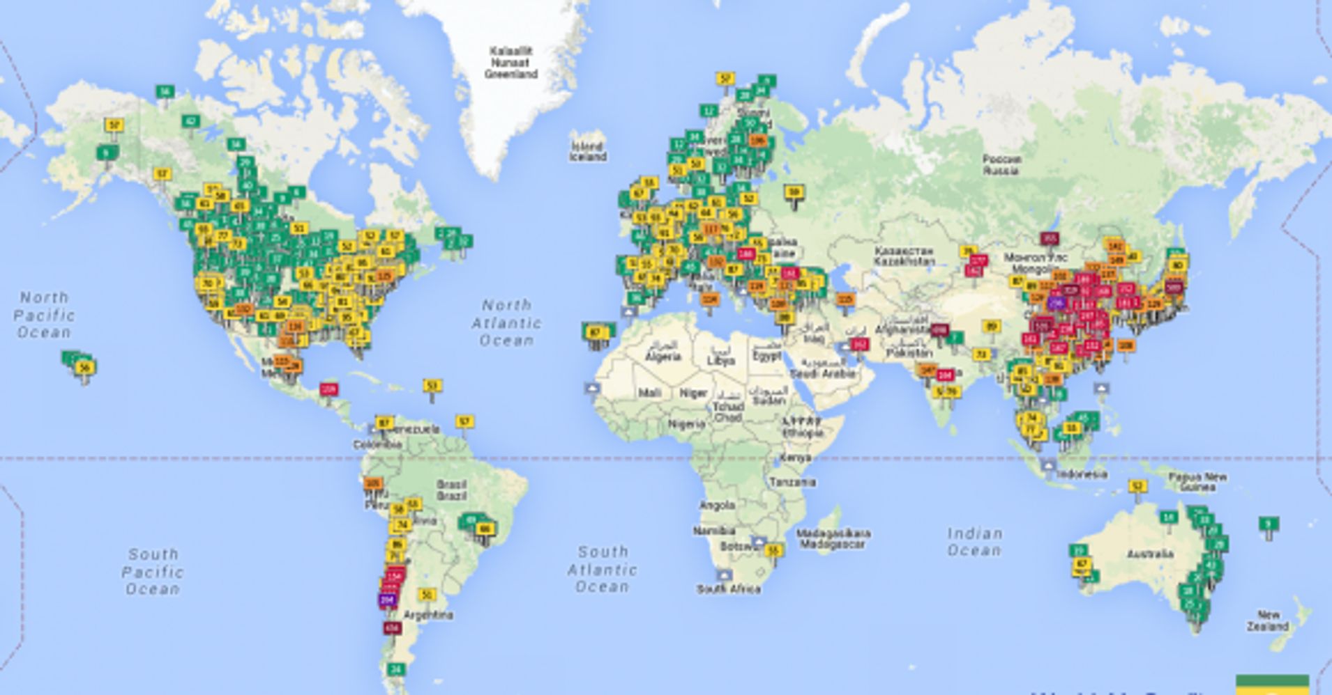 This Map Will Tell You If Your City's Pollution Could Affect Your