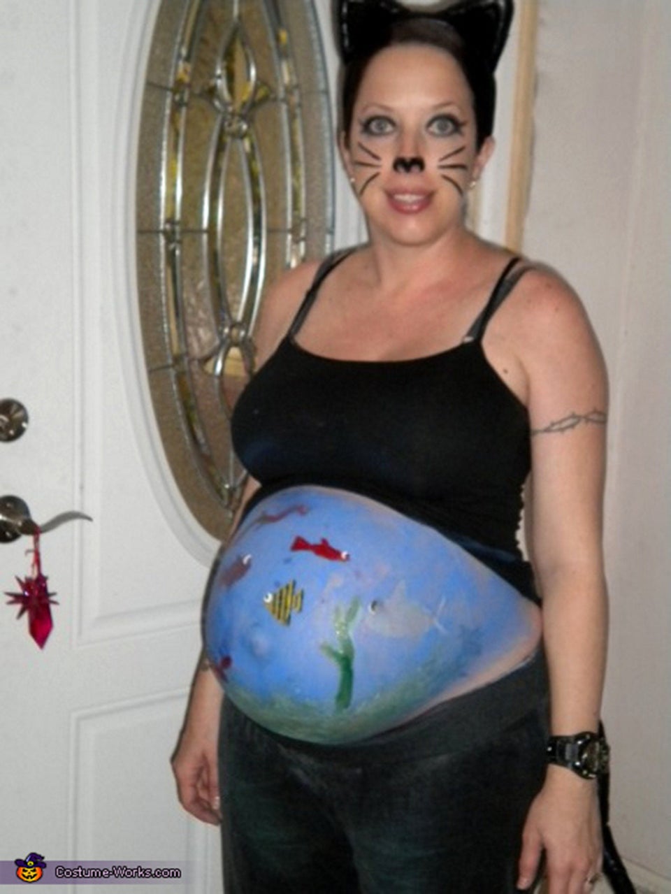 Pregnant cat halloween clearance costume